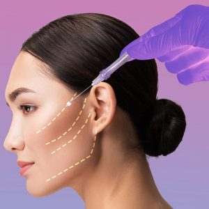 نخ کاگ پایین صورت